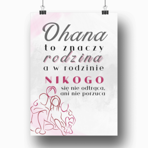 Plakat Ohana rodzina