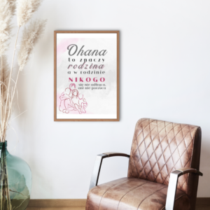 Plakat Ohana rodzina