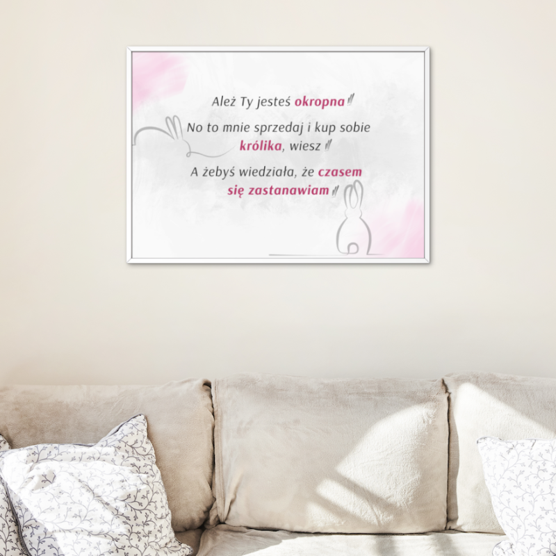 Plakat Kup sobie królika