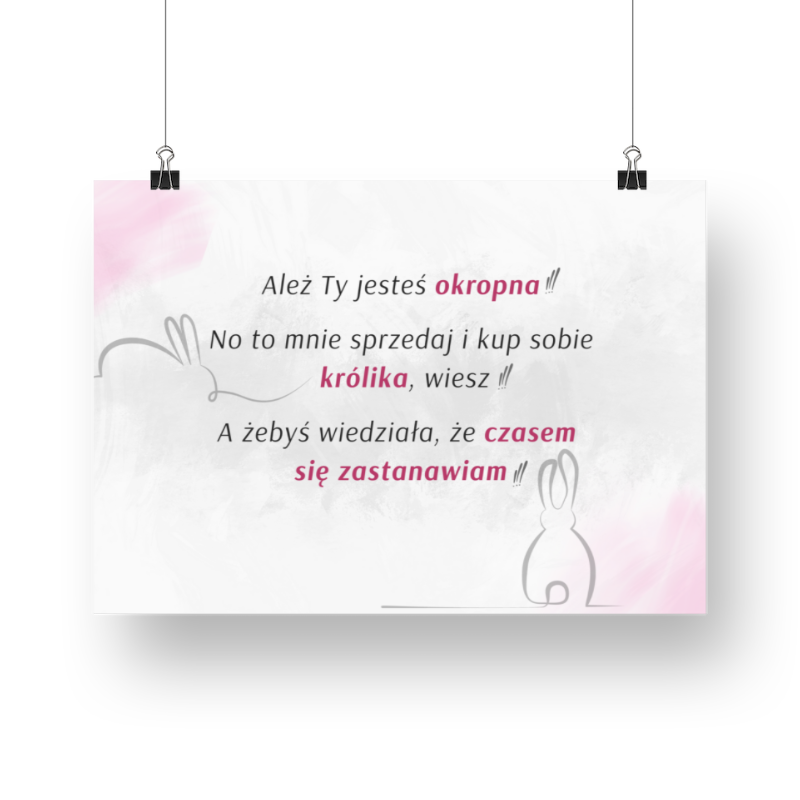 Plakat Kup sobie królika